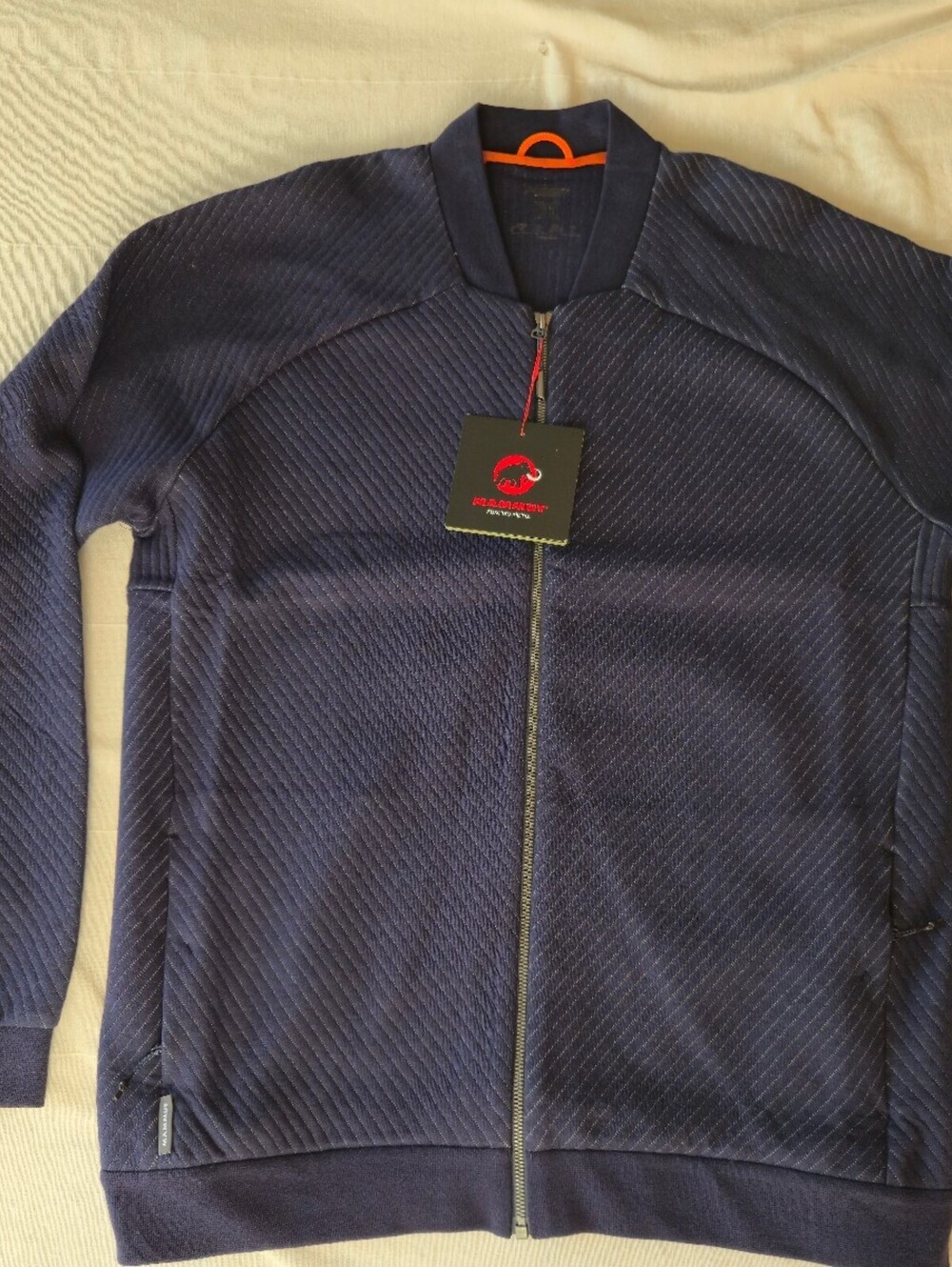 Mammut Roseg ML Bomber Jacket Men XL Marine Melange Regular Fit New With Tags